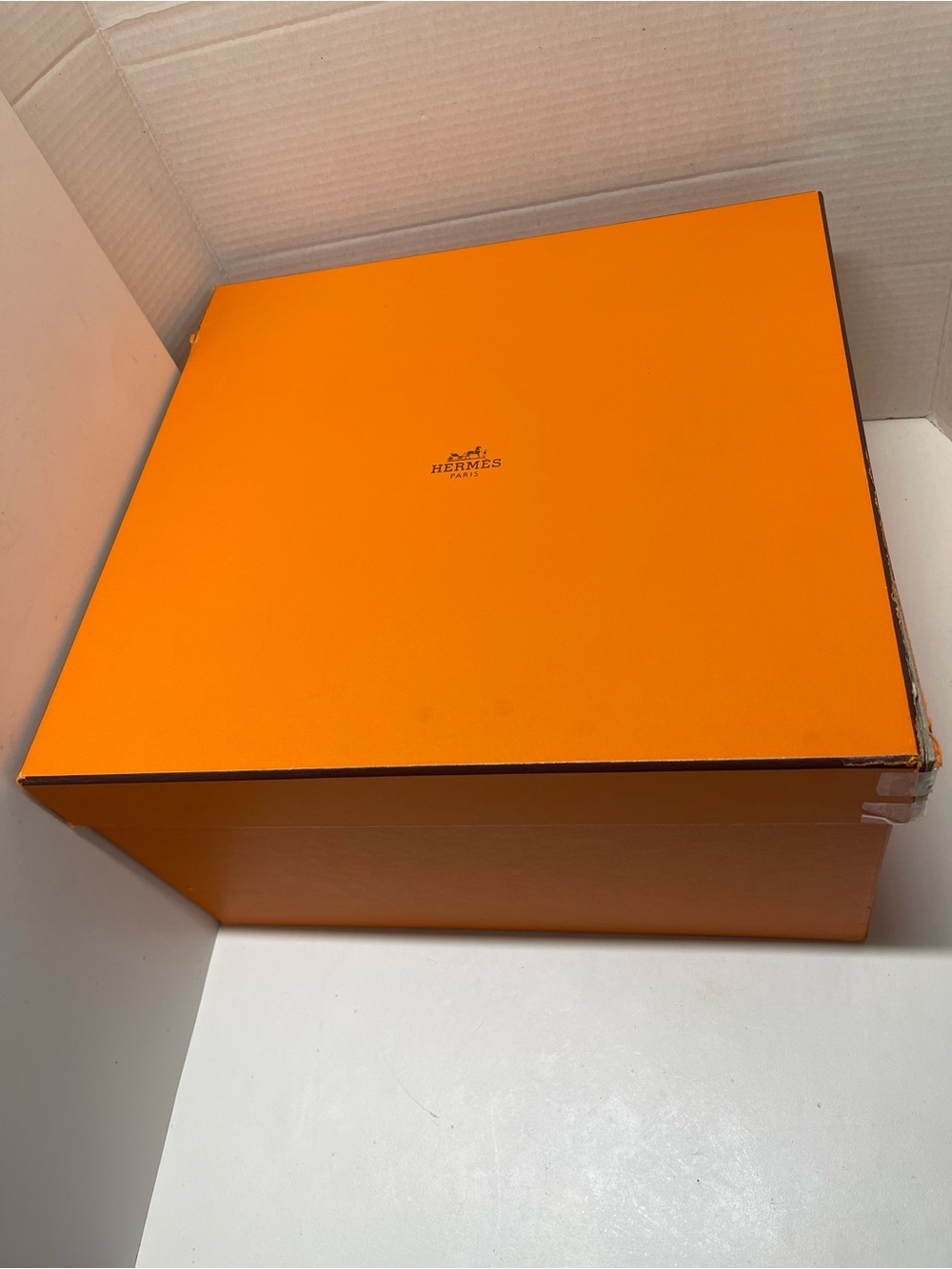 Extra Large Hermes Orange Branded Gift Box